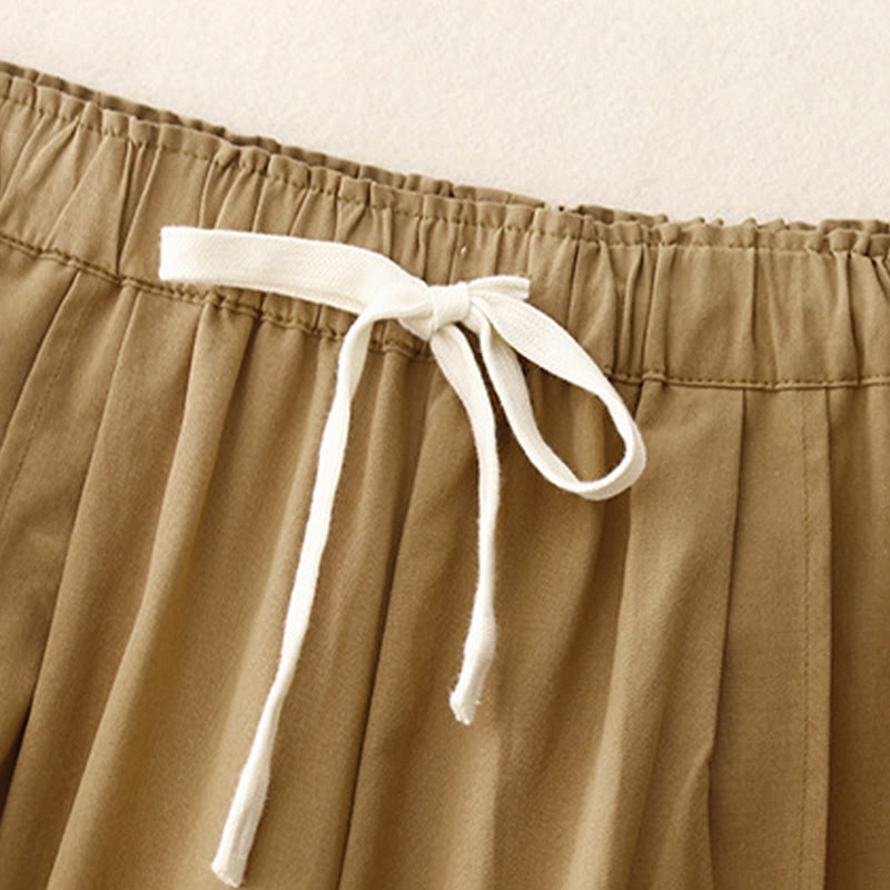 Buddha Stones Casual Rope Women's Cotton Polyester Pants With Pockets - image 3