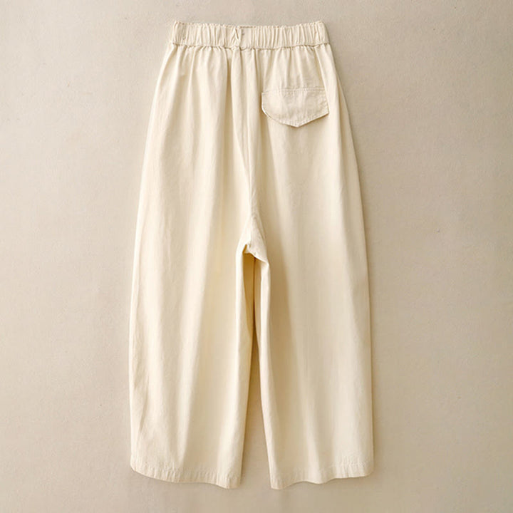 Buddha Stones Casual Rope Women's Cotton Polyester Pants With Pockets - image 6