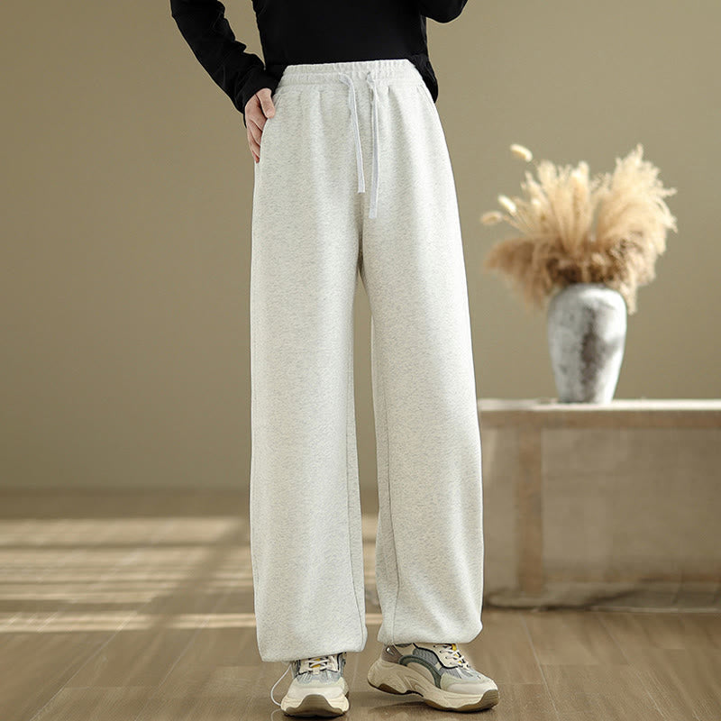 Buddha Stones Casual Rope Women's Cotton Straight-leg Pants With Pockets - image 17