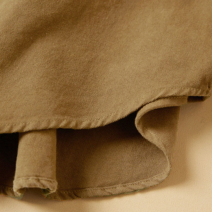 Buddha Stones Casual Buttons Design Women's Stand Collar Long Sleeve Cotton Shirt - image 8