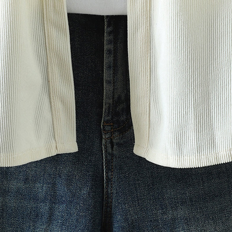 Buddha Stones Corduroy Women's Cotton Long Sleeve Jacket With Pockets - image 27