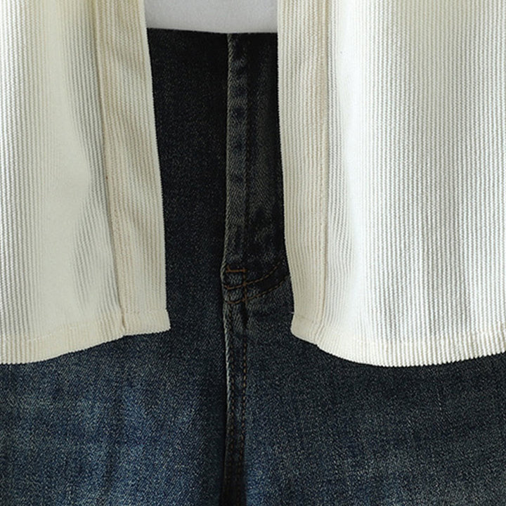 Buddha Stones Corduroy Women's Cotton Long Sleeve Jacket With Pockets - image 27