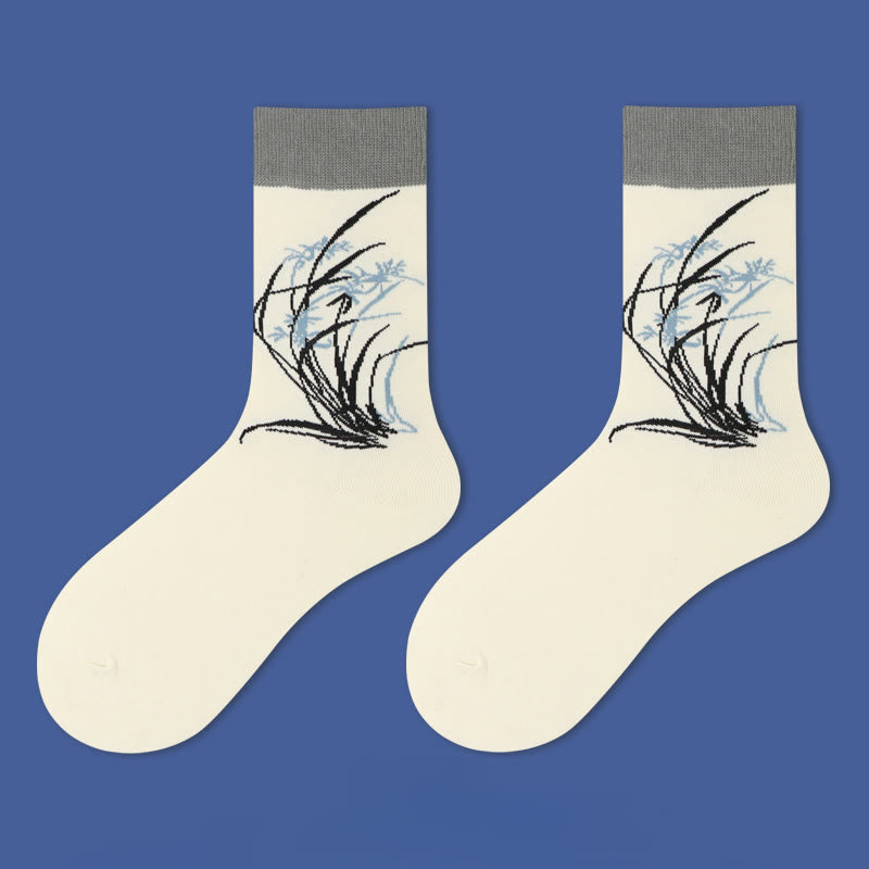 Buddha Stones Casual Sailboat Ancient Town Lotus Orchid Countryside Micro Crew Women's Socks - Orchid - S-M(US 5.5-10,EU 36-41,UK/AU 3.5-7.5,AISA 22.5-25.5cm) - image 4