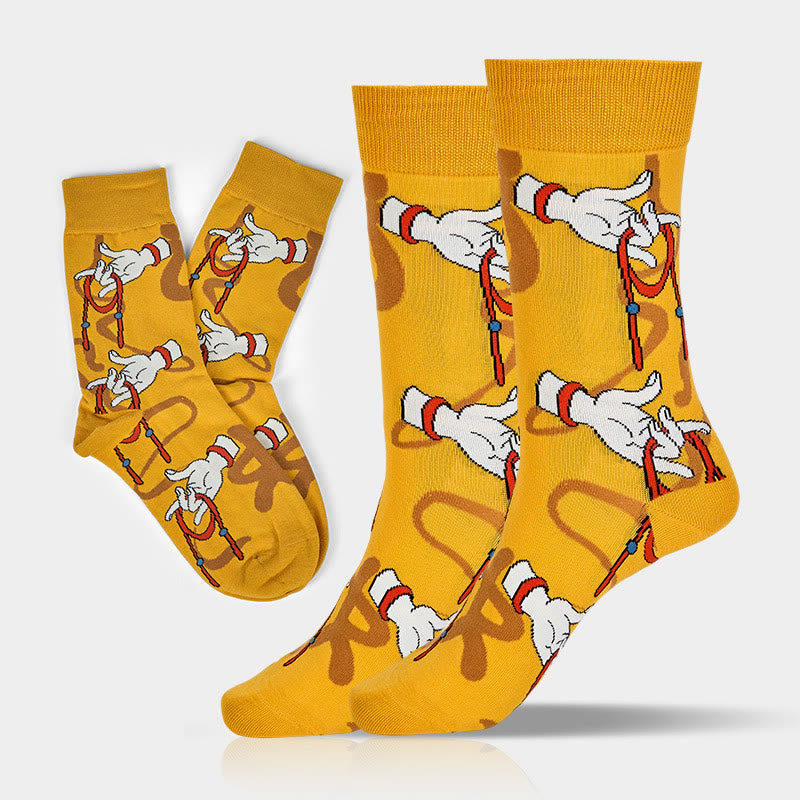 Buddha Stones Casual Sacred Buddha Hand Holding Red Rope Micro Crew Women's Socks - image 3