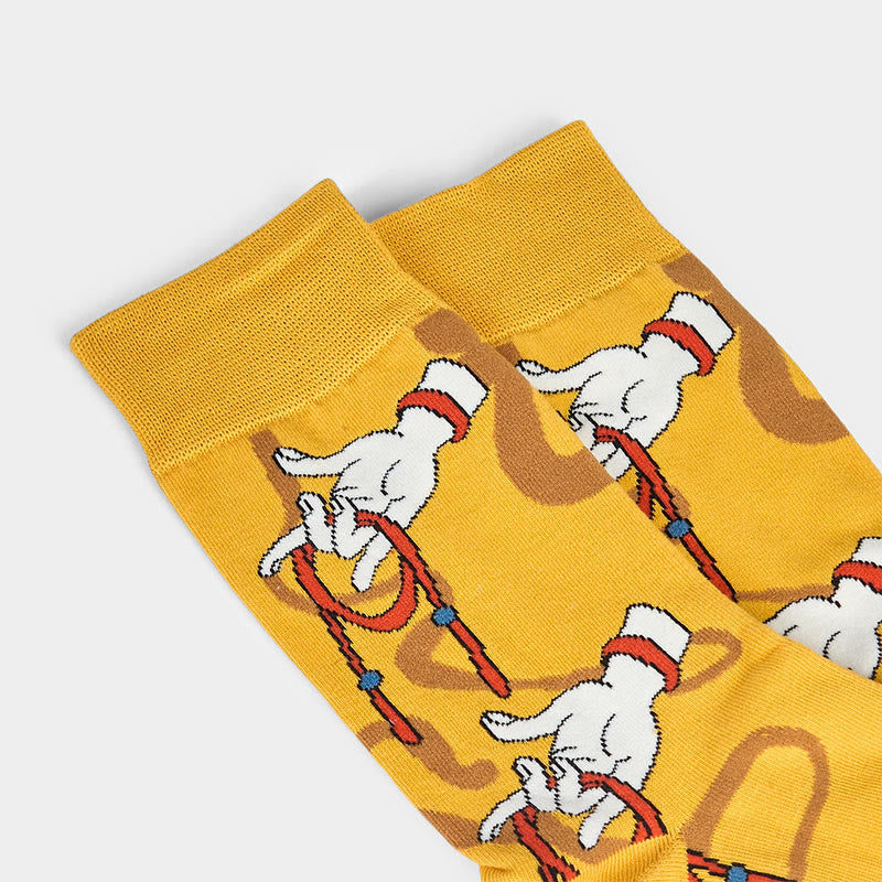 Buddha Stones Casual Sacred Buddha Hand Holding Red Rope Micro Crew Women's Socks - image 6