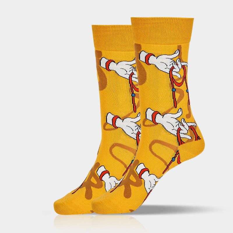 Buddha Stones Casual Sacred Buddha Hand Holding Red Rope Micro Crew Women's Socks - image 8