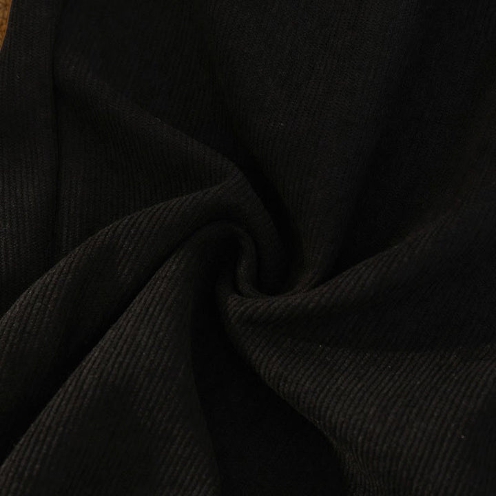 Buddha Stones Women's Patchwork Cotton Corduroy Fleece-Lined Wide Leg Pants With Pockets - image 10