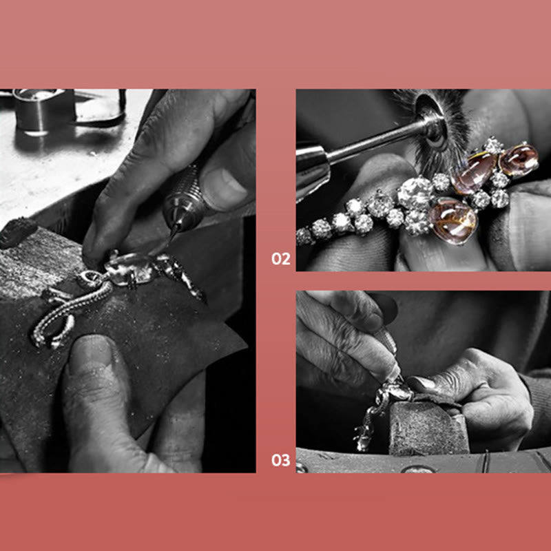 Buddha Stones 925 Sterling Silver Year Of The Dragon Auspicious Golden Dragon Luck Red Rope Chain Bracelet - image 19