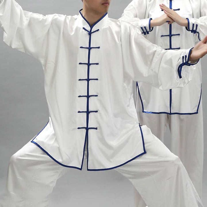 Simple Pattern Meditation Prayer Spiritual Zen Tai Chi Qigong Practice Unisex Clothing Set - image 2