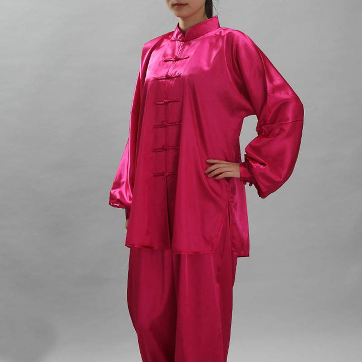 Simple Pattern Meditation Prayer Spiritual Zen Tai Chi Qigong Practice Unisex Clothing Set - IndianRed - 2XL-FIT FOR US/UK/AU/EU-XL - image 24