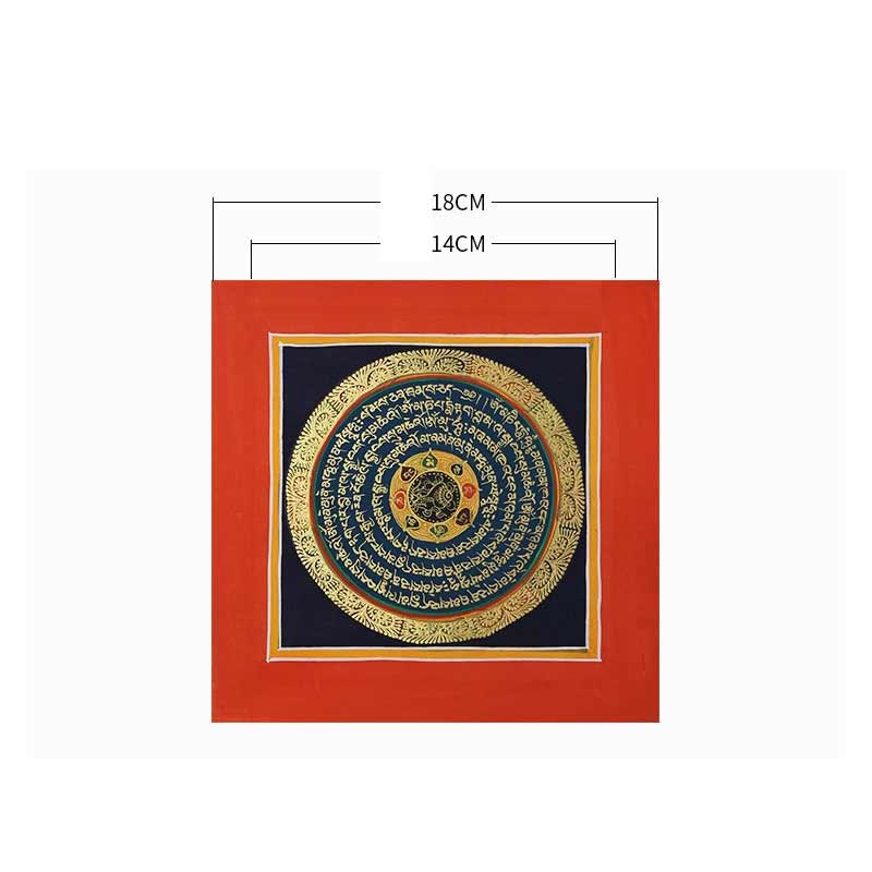 Tibetan Handmade Thangka Painting Spiritual Blessing Blind Box Random Color Pattern