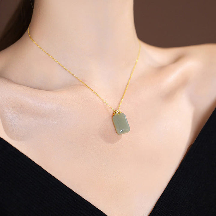 925 Sterling Silver Natural Hetian Jade Cyan Jade Luck Laughing Buddha Butterfly Necklace Pendant - image 45