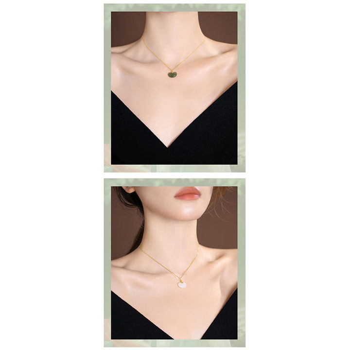 925 Sterling Silver Natural Hetian Jade Cyan Jade Luck Laughing Buddha Butterfly Necklace Pendant - image 8