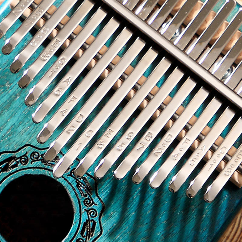 Kalimba 17 Keys Thumb Piano Mahogany Wood Acacia Walnut Portable Finger Piano