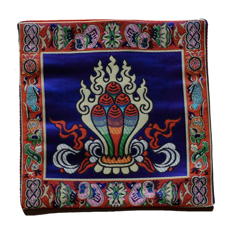 Buddha Stones Prayer Altar Mat Healing Meditation Vajra Auspicious Symbols