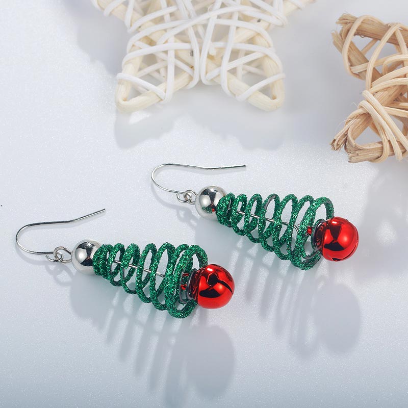 Christmas Tree Drop Dangle Earrings
