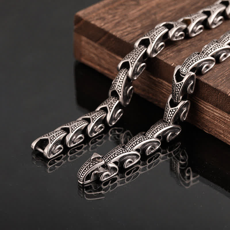Buddha Stones Dragon Pattern Titanium Steel Protection Necklace Pendant Bracelet - image 16