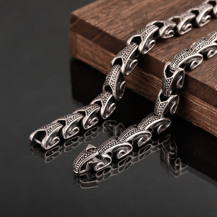 Buddha Stones Dragon Pattern Titanium Steel Protection Necklace Pendant Bracelet - image 16