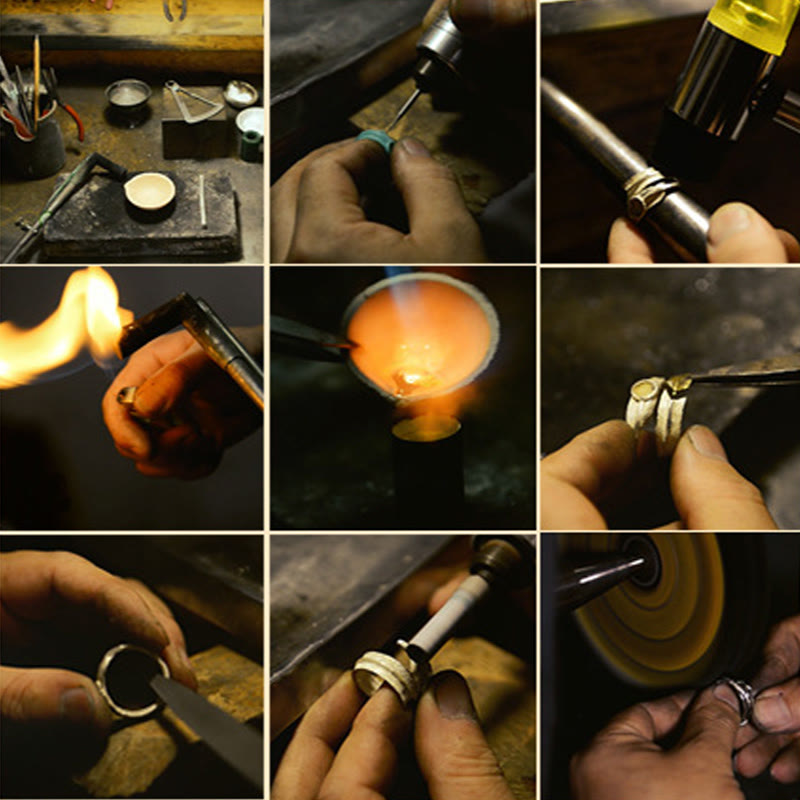 Buddha Stones 925 Sterling Silver Sanskrit Design Carved Protection Adjustable Ring - image 31