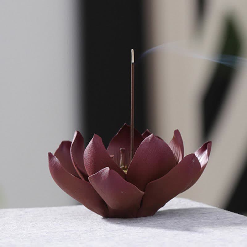Tibetan Lotus Positive Peace Incense Burner Decoration - image 6