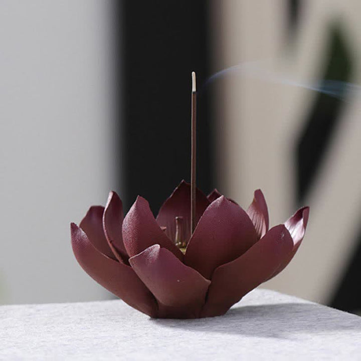 Tibetan Lotus Positive Peace Incense Burner Decoration - image 6