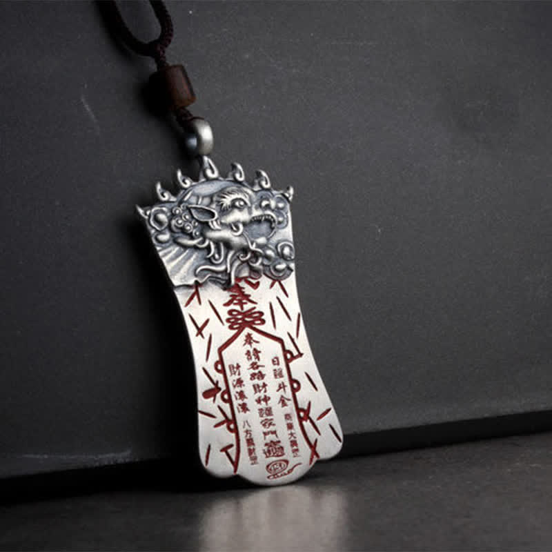 FengShui Bagua PiXiu Cinnabar Balance Necklace Pendant - image 6
