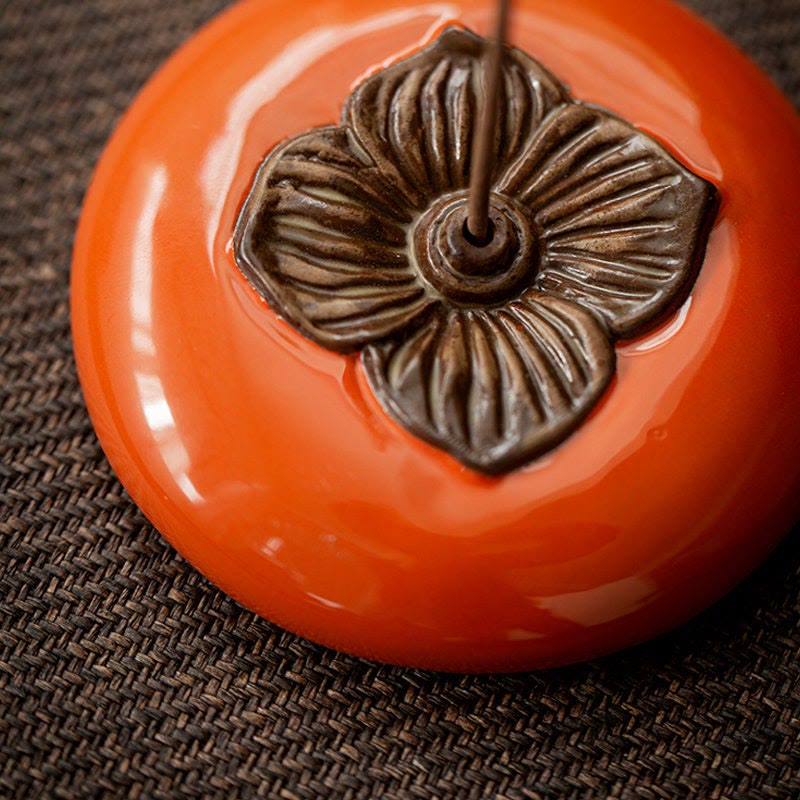Persimmon Ceramic Meditation Healing Incense Burner Incense Holders - image 3