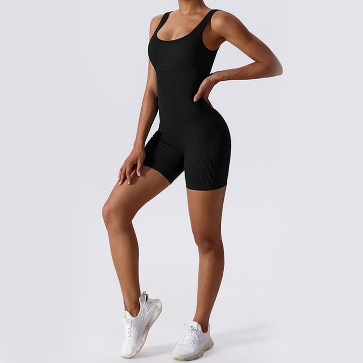 Buddha Stones High Stretch Sleeveless Seamless Jumpsuit Sports Fitness Yoga Women Bodysuit