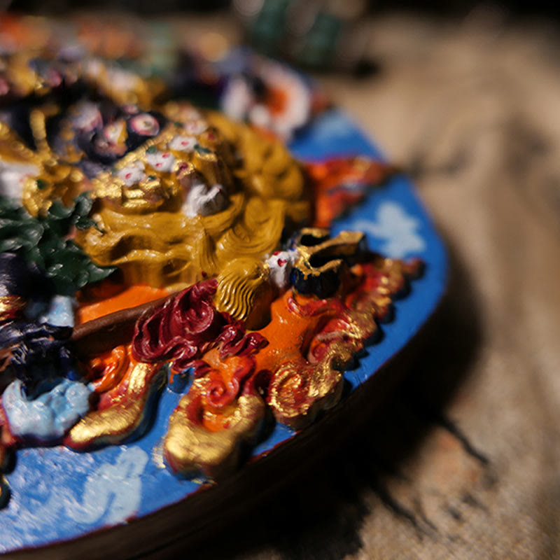 Buddha Stones Mini Daikokuten God of Wealth Buddha Tibet Clay Serenity Home Decoration - image 3