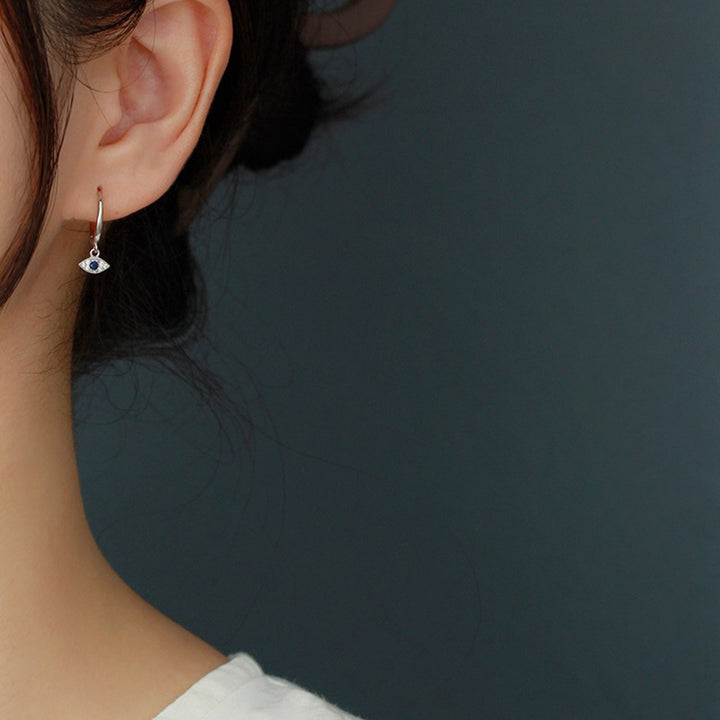 Buddha Stones 925 Sterling Silver Evil Eye Blessing Protection Stud Earrings - image 5