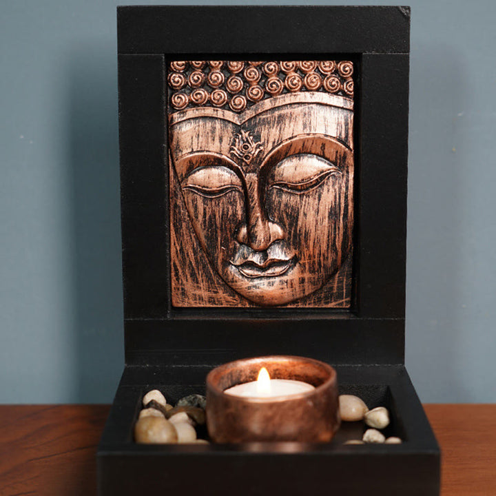 Buddha Stones Buddha Compassion Serenity Home Prayer Altar Zen Decoration - image 5