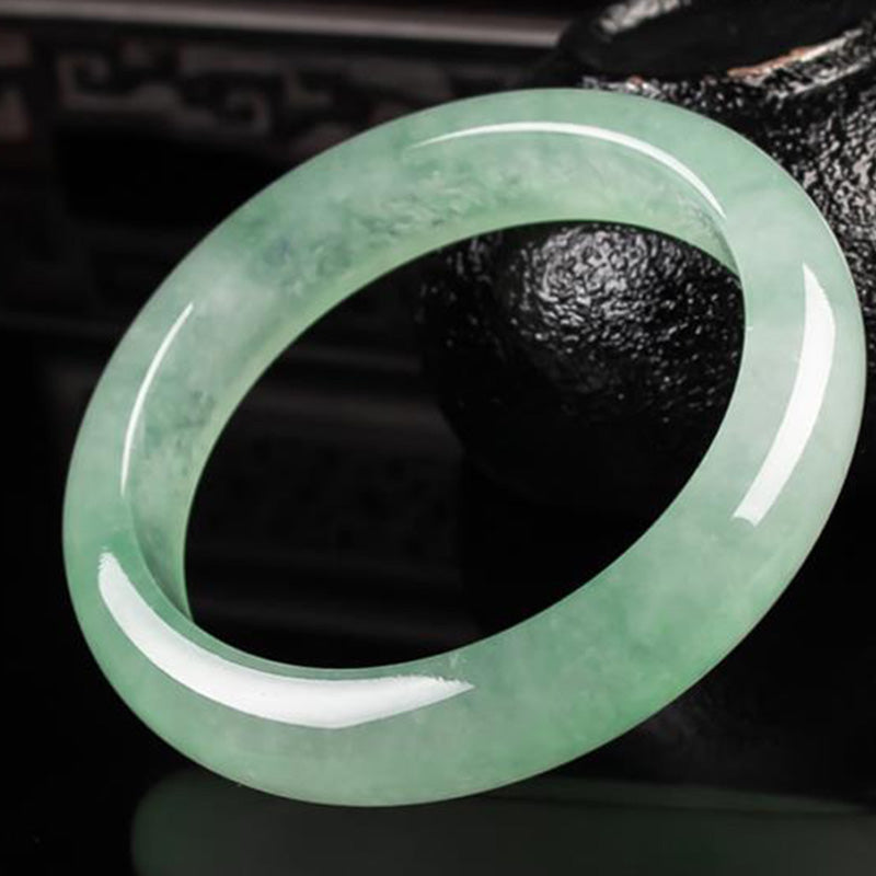 Buddha Stones Jade Protection Healing Bangle Bracelet - 62mm - image 1