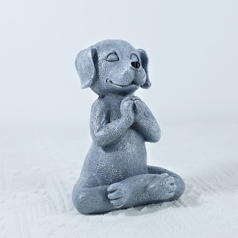 Meditating Zen Dog Cat Frog Decoration - image 2