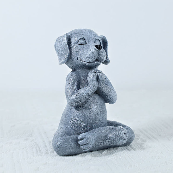 Meditating Zen Dog Cat Frog Decoration - image 2