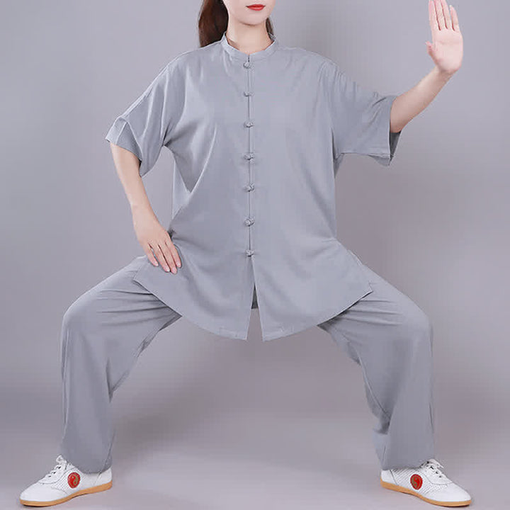 Tai Chi Qigong Meditation Prayer Spiritual Zen Practice Unisex Cotton Linen Clothing Set