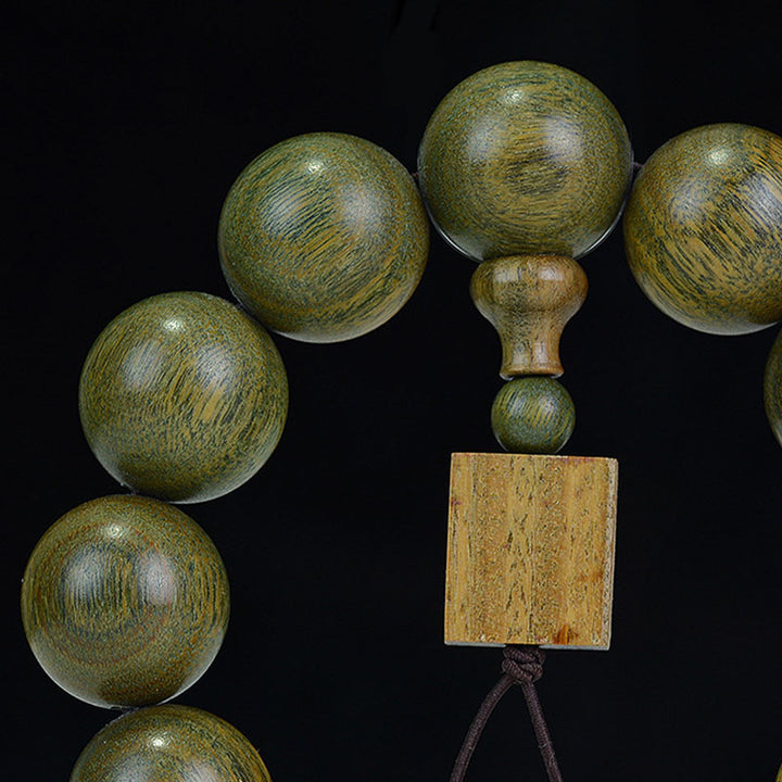 Buddha Stones Tibetan Green Sandalwood Cure Bracelet - image 7