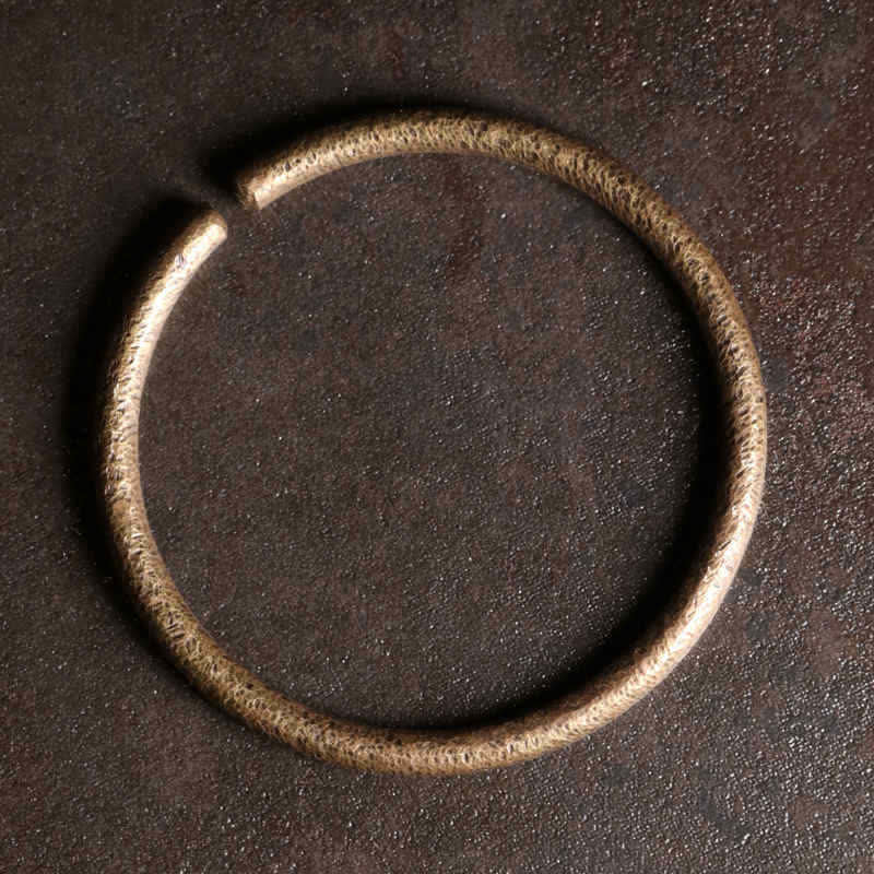 Buddha Stones Rustic Design Copper Balance Adjustable Cuff Bracelet - Medium 57mm - image 3