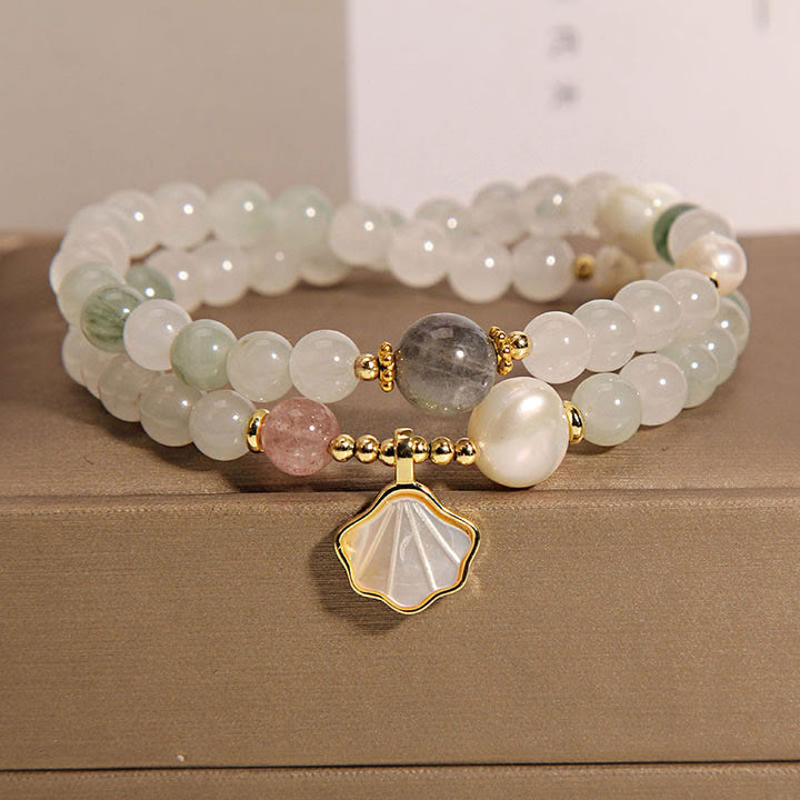 Buddha Stones Double Layer Jade Shell Luck Bracelet