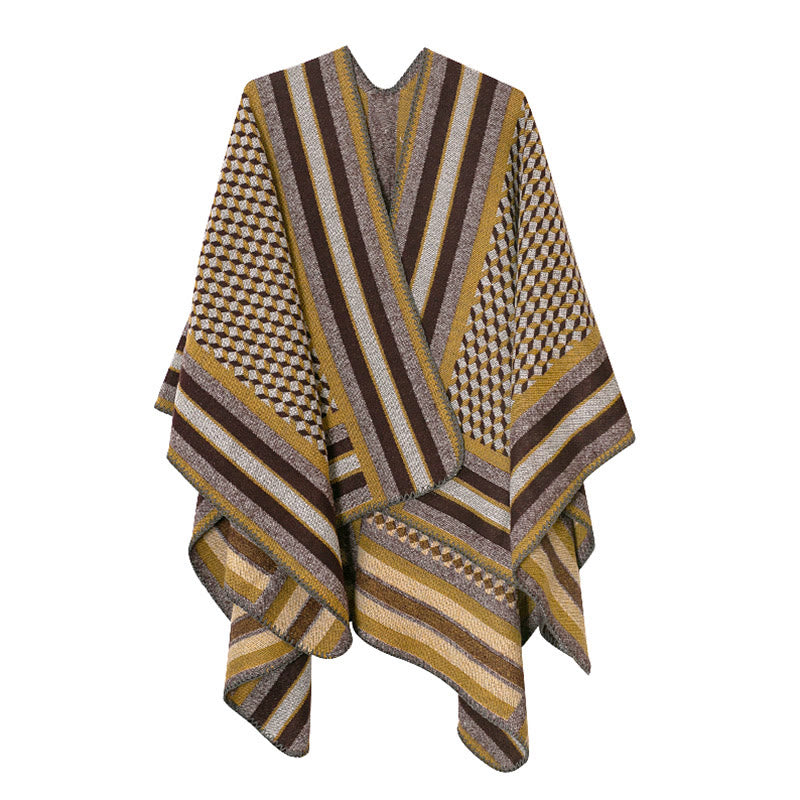 Tibetan Shawl Classic Pattern Winter Cozy Warm Travel Scarf Wrap - image 21