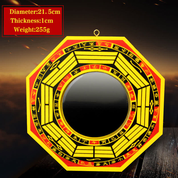 Feng Shui Bagua Map Balance Living Room Energy Map Mirror - 8 IN - Convex Mirror - Yellow - image 18