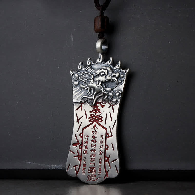 FengShui Bagua PiXiu Cinnabar Balance Necklace Pendant - image 1