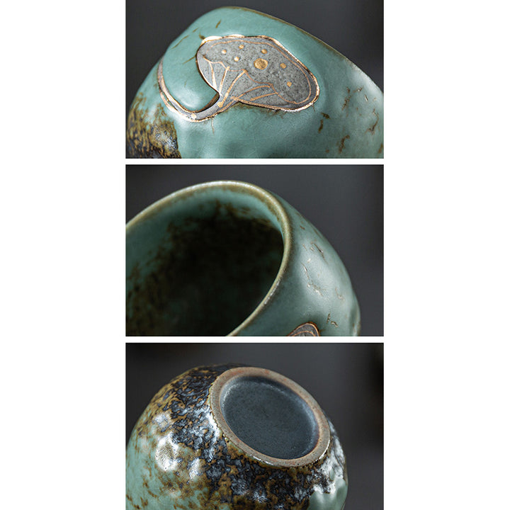 Buddha Stones Lotus Pod Engraved Teacup Kung Fu Tea Cup