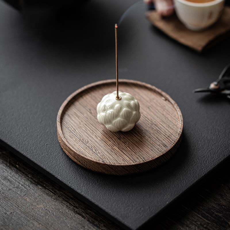 Buddha Stones Mini Lotus Flower Meditation Ceramic Stick Small Incense Burner Decoration - image 7