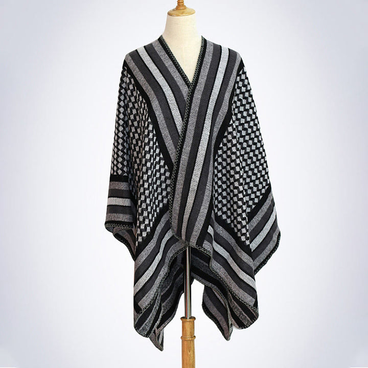 Tibetan Shawl Classic Pattern Winter Cozy Warm Travel Scarf Wrap - image 26