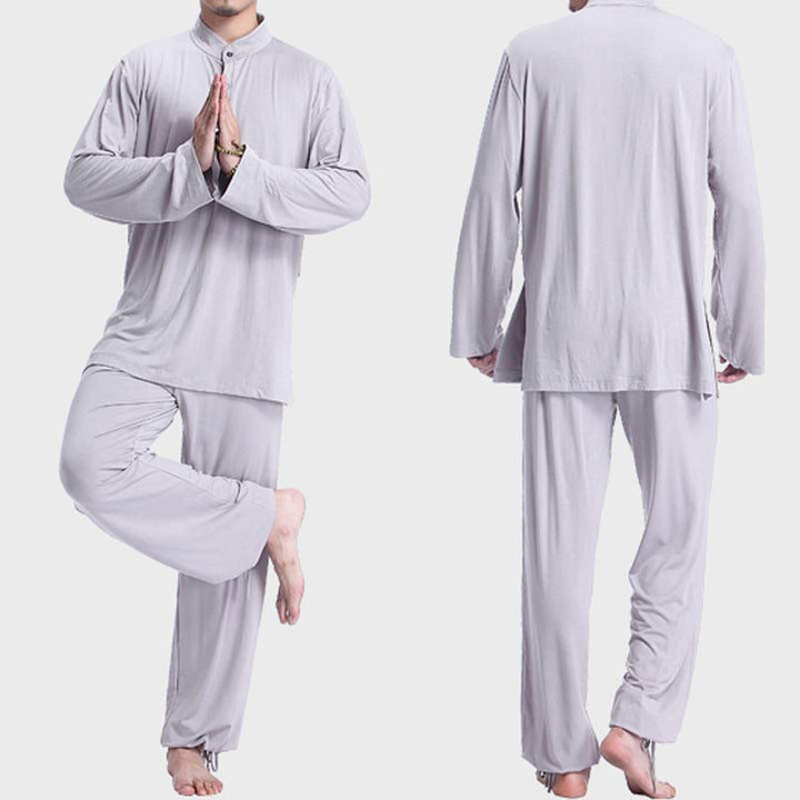 Meditation Prayer Spiritual Zen Tai Chi Practice Yoga Clothing Men's Set - image 2