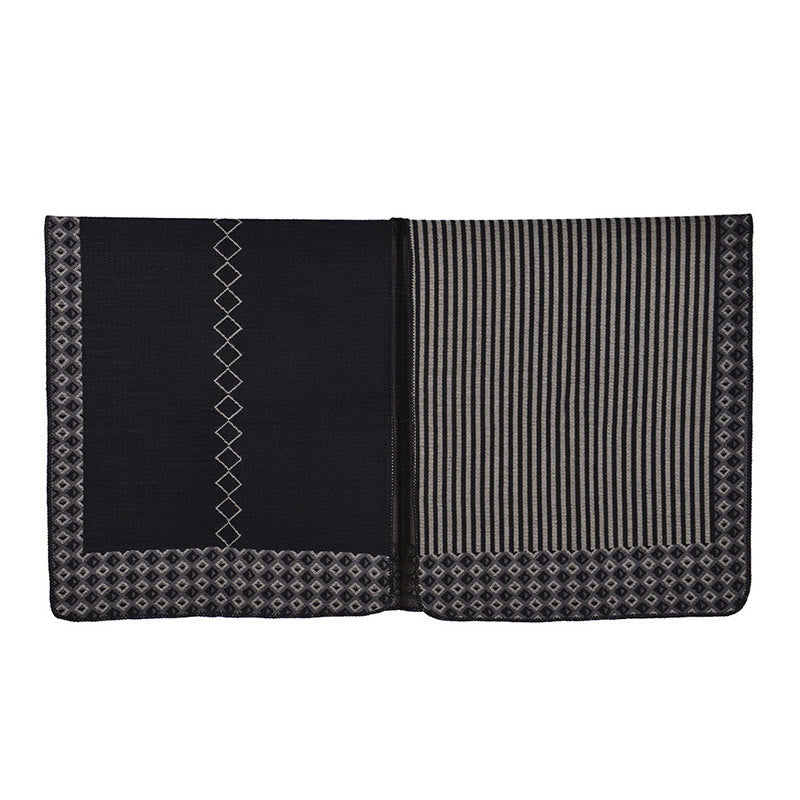 Tibetan Shawl Striped Diamond Pattern Winter Warm Soft Scarf - image 21