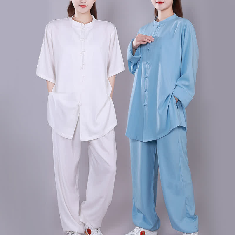 Tai Chi Qigong Meditation Prayer Spiritual Zen Practice Unisex Cotton Linen Clothing Set - image 14