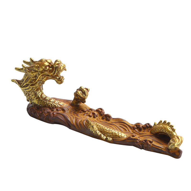 Buddha Stones Dragon Protection Ceramic Stick Incense Burner Decoration - image 10