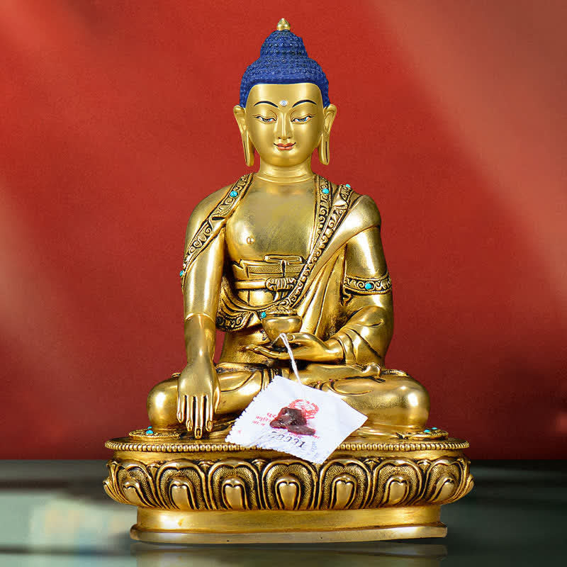 Buddha Shakyamuni Compassion Copper Statue Decoration - Buddha Shakyamuni - image 0