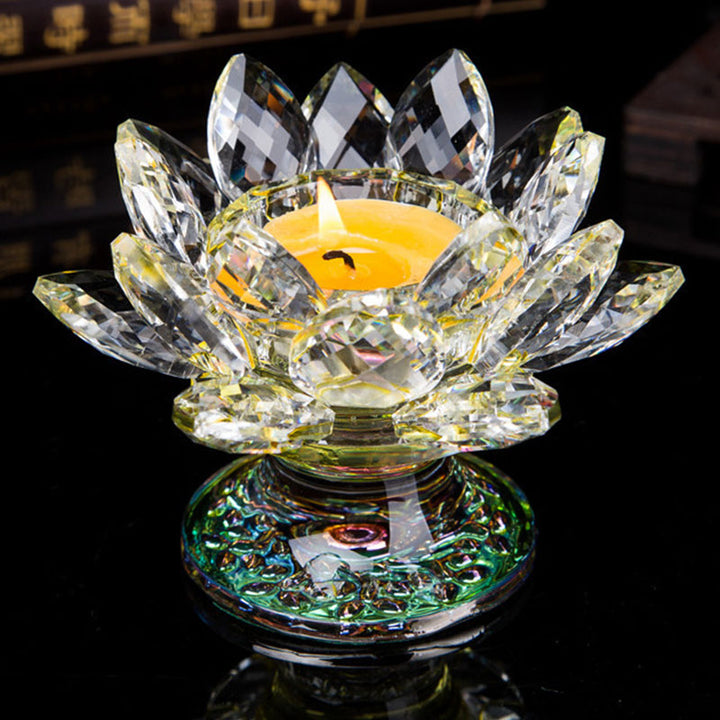 Tibetan Lotus Candlestick Ornament - 4 - image 6